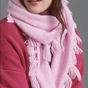 Anthropologie Bubble Gum Pink Scarf